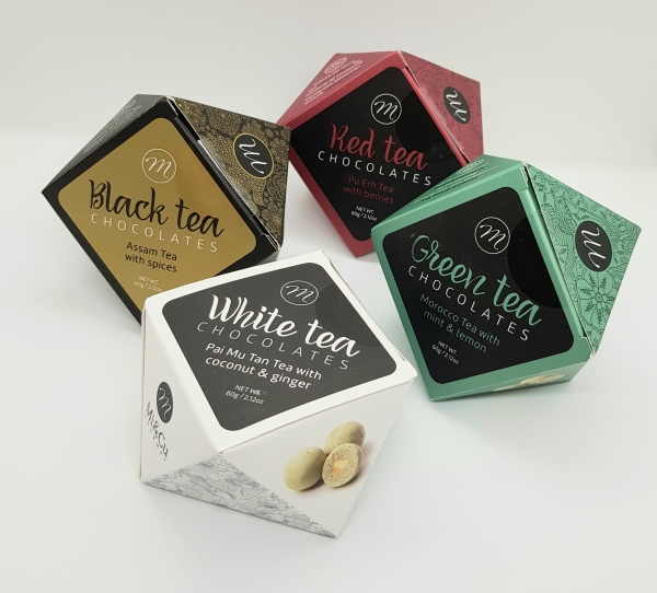 MI&CU 4er Sortiment Tee-Pralinen zum Aktionspreis! Glutenfrei
